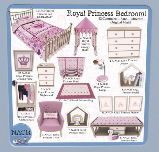Second Life Marketplace 2. NACH Royal Princess Canopy RARE